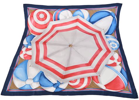 gucci scarf with parasols and beach ball|net a porter Gucci scarves.